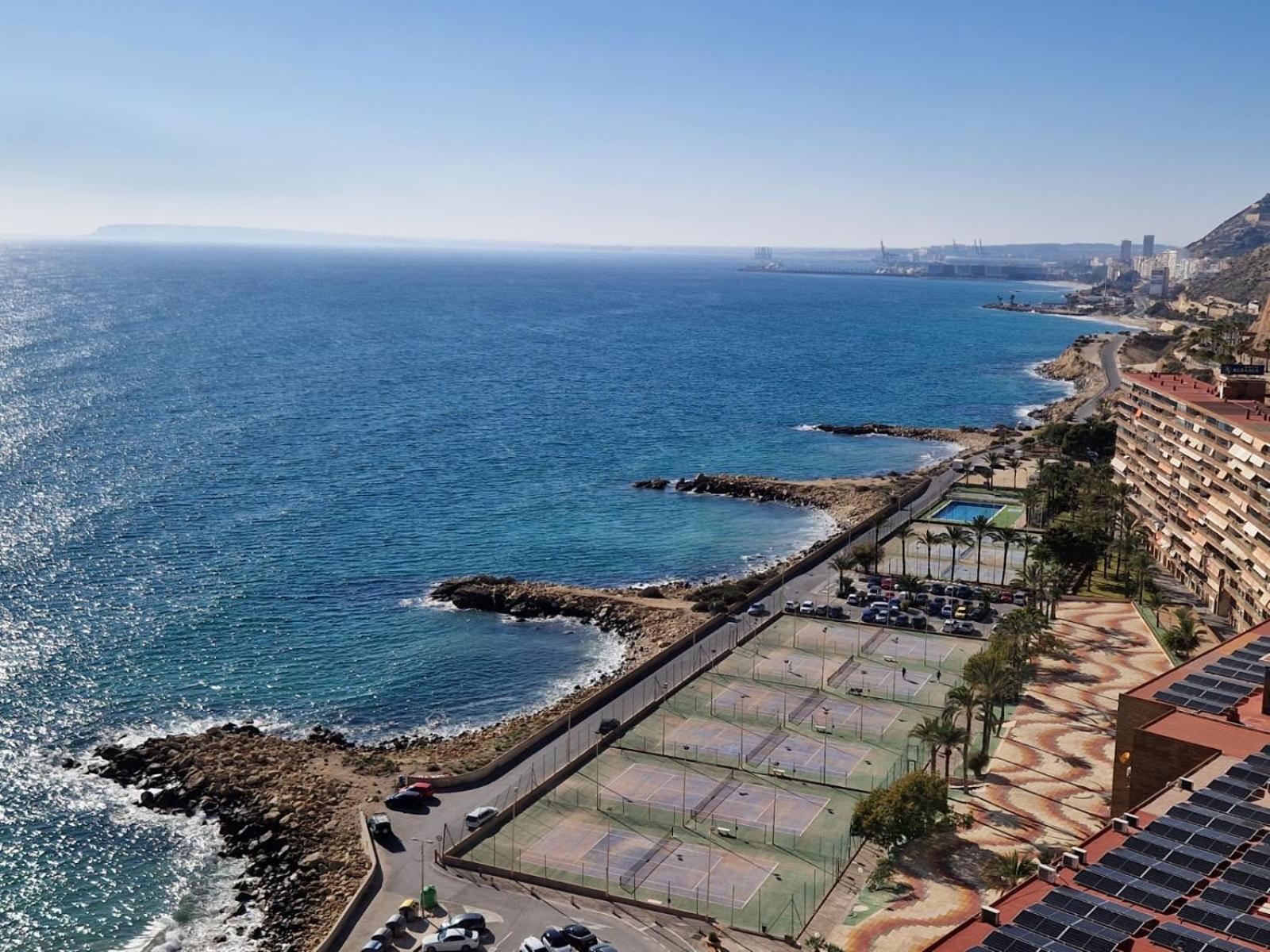 Vistas Al Mar. Gran Salon. Playa A 1 Minuto. Wifi Apartment Alicante Bagian luar foto