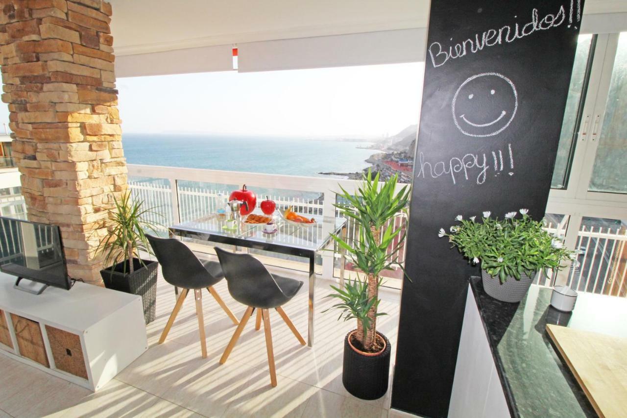 Vistas Al Mar. Gran Salon. Playa A 1 Minuto. Wifi Apartment Alicante Bagian luar foto